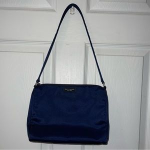 Vintage Kate Spade Navy Blue Nylon Shoulder Bag Little Sam 👜
